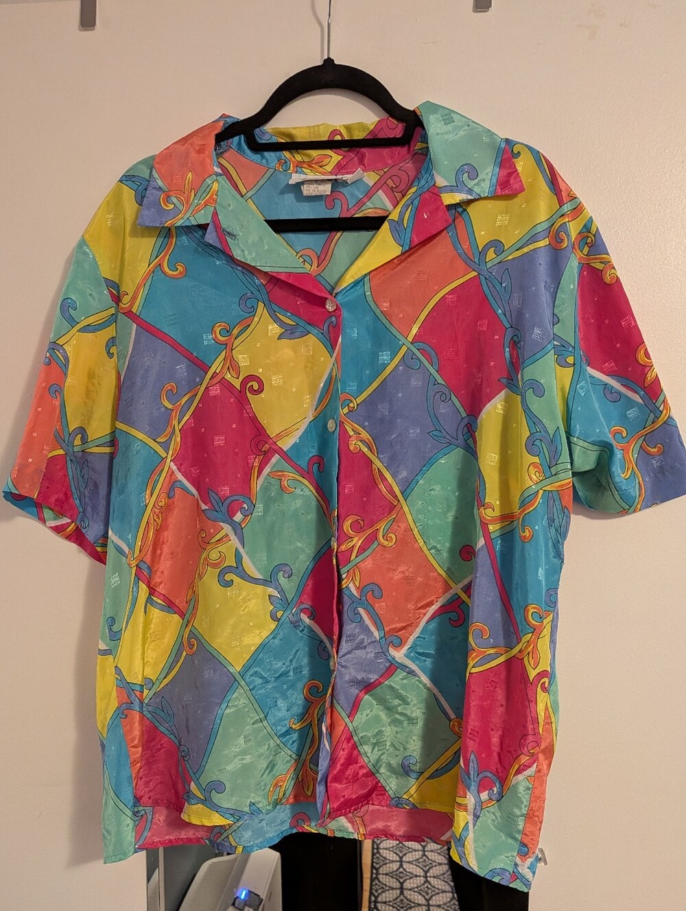 Vintage 1960s Vera Neumann Button Down Top Mod
